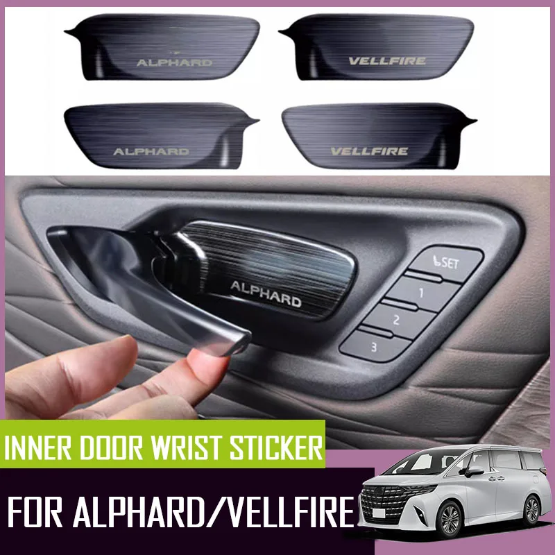 Car handle sticker fit for Toyota Alphard Vellfire 40 series interior door bowl sticker anti scratch modification accessories
Car handle sticker fit for Toyota Alphard Vellfire 40 series interior door bowl sticker anti scratch modification accessories