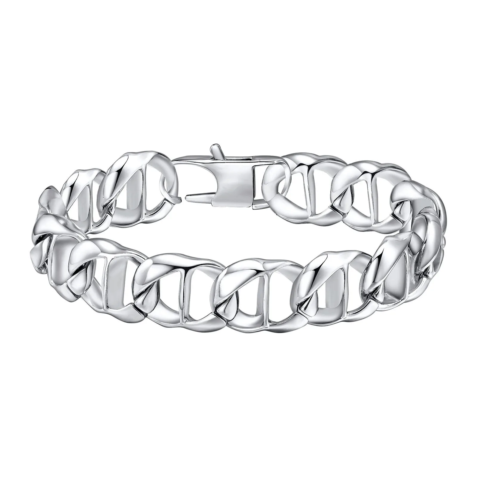 Chunky Chain Bracelets for Men Boys,Silver Color Stainless Steel Chain Link Wristband,Anniversary Father's Day Gifts
Chunky Chain Bracelets for Men Boys,Silver Color Stainless Steel Chain Link Wristband,Anniversary Father's Day Gifts