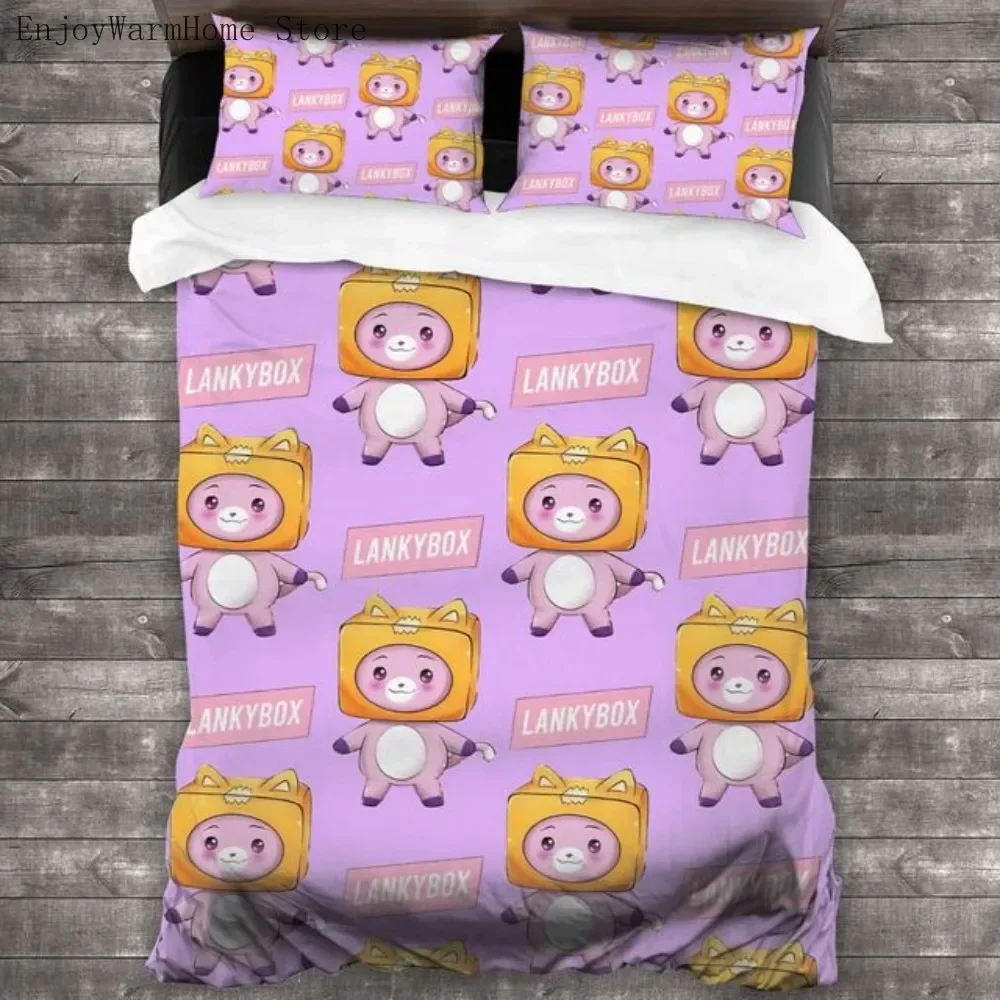 Lankybox Cartoon Cute Kawaii Bedding Set King Twin Double Bed Set Microfiber for Kids Child Duvet Cover and Pillowcase
Lankybox Cartoon Cute Kawaii Bedding Set King Twin Double Bed Set Microfiber for Kids Child Duvet Cover and Pillowcase