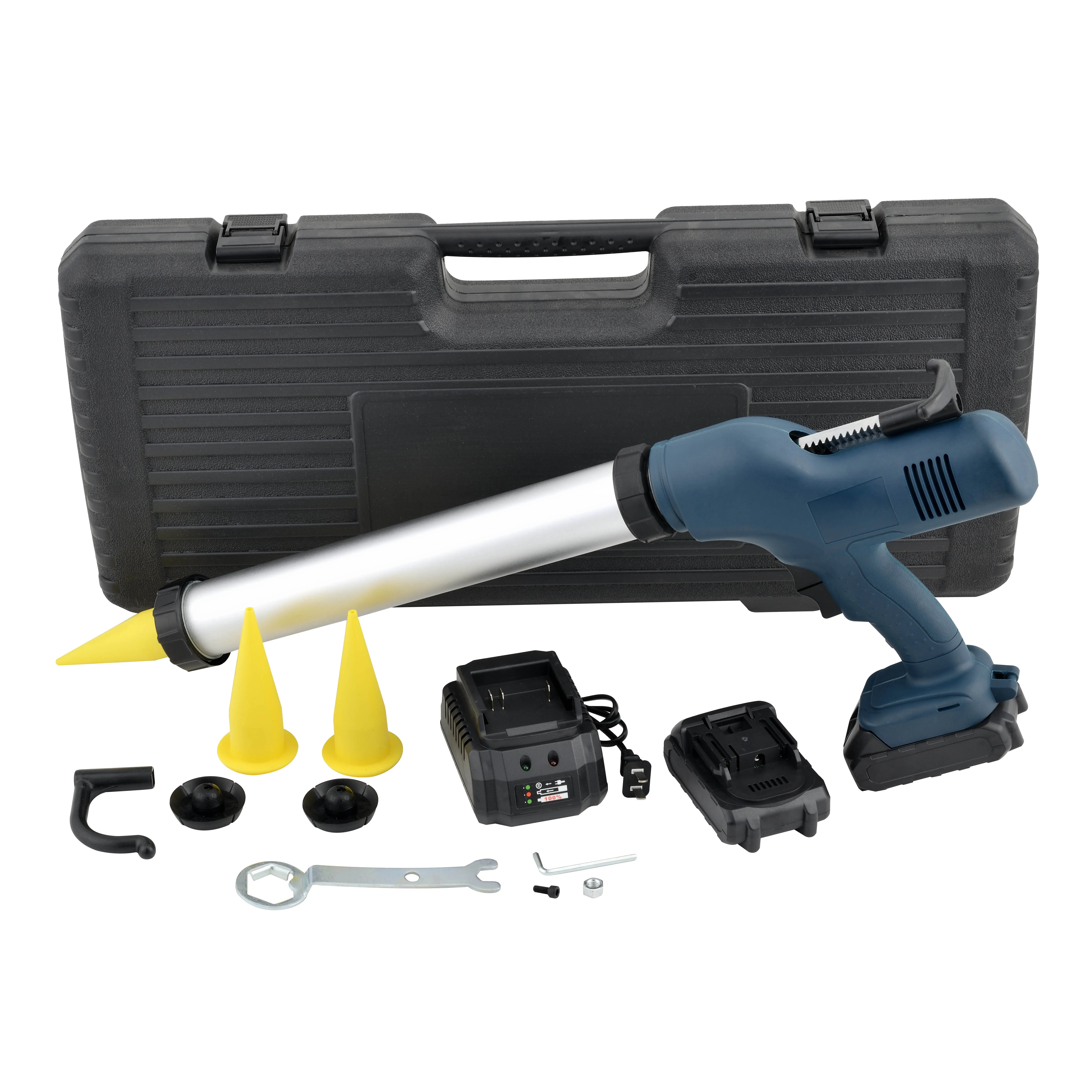 21V Electric Caulking Gun Electric Caulk Gun Both Sausage and Cartridge Sealant Use Packed With Tool Box With 2pcs Batteries
21V Electric Caulking Gun Electric Caulk Gun Both Sausage and Cartridge Sealant Use Packed With Tool Box With 2pcs Batteries