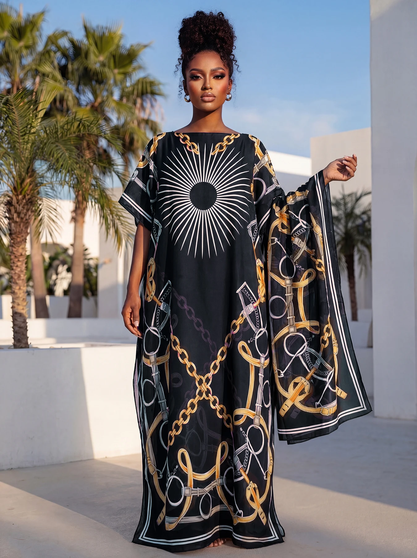 NEW Fashion Summer Print Dress With Big Scarf Dubai Turkey Kaftan Muslim Loose Abaya Women African Casual Paisley Shawl Robe
NEW Fashion Summer Print Dress With Big Scarf Dubai Turkey Kaftan Muslim Loose Abaya Women African Casual Paisley Shawl Robe