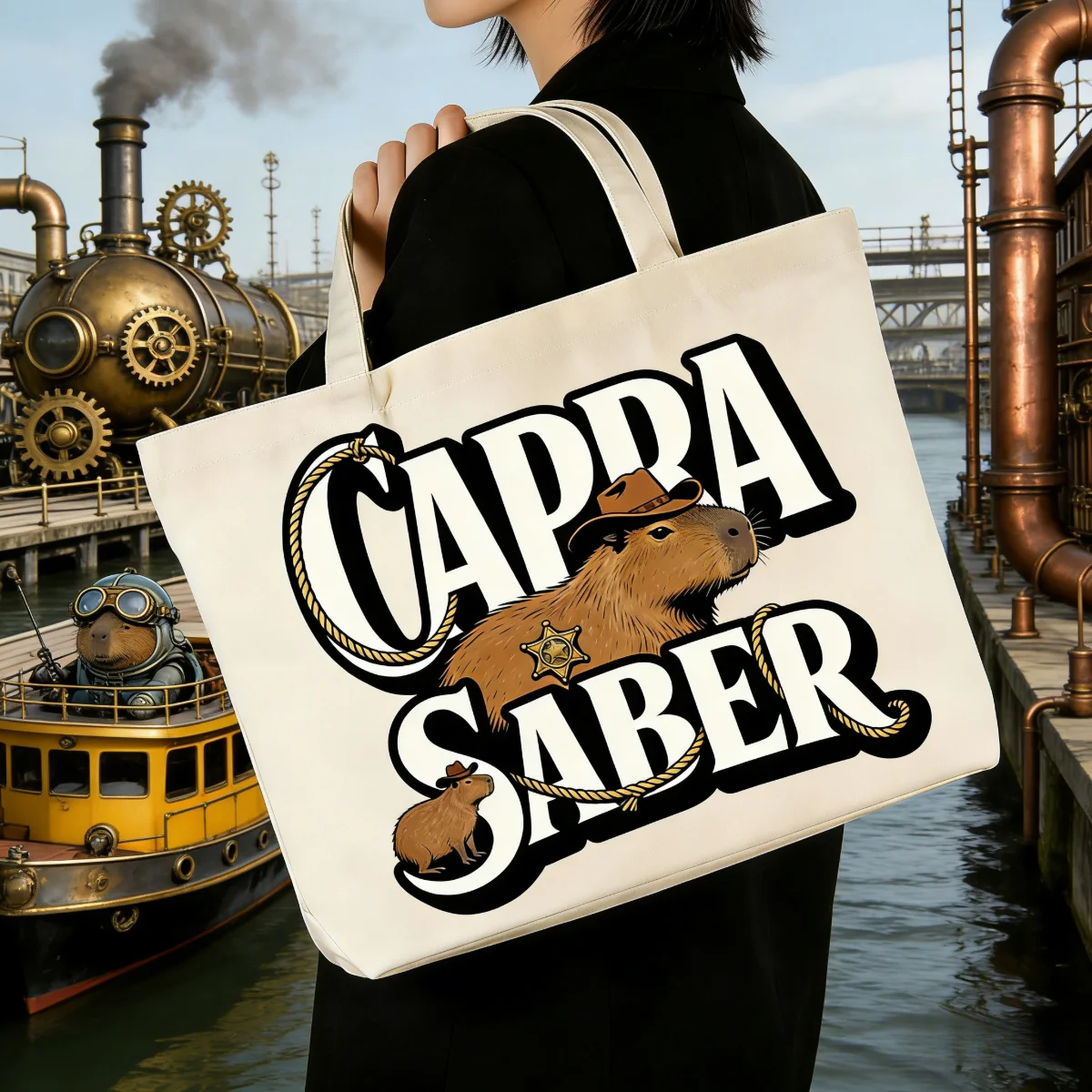 1 шт. холщовая сумка с рисунком капибары, простая и экологически чистая сумка на одно плечо, креативная дорожная сумка большой вместимости капибары
1 шт. холщовая сумка с рисунком капибары, простая и экологически чистая сумка на одно плечо, креативная дорожная сумка большой вместимости капибары