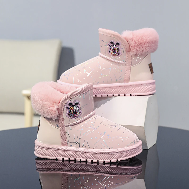 Winter Kids Snow Boots Outdoor Boys Girls Pink Waterproof Non-slip Cotton Warm Shoes Children Walking Cotton Outdoor Boots 26-37
Winter Kids Snow Boots Outdoor Boys Girls Pink Waterproof Non-slip Cotton Warm Shoes Children Walking Cotton Outdoor Boots 26-37