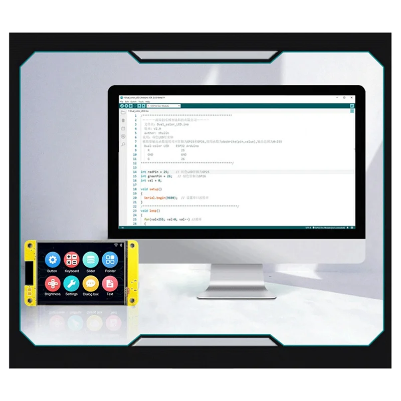 ABLL-ESP32 240X320 Smart Display Screen 2.8 Inch LCD For Arduino LVGL WIFI&Bluetooth Development Board 2.8Inch TFT Module Durabl
ABLL-ESP32 240X320 Smart Display Screen 2.8 Inch LCD For Arduino LVGL WIFI&Bluetooth Development Board 2.8Inch TFT Module Durabl