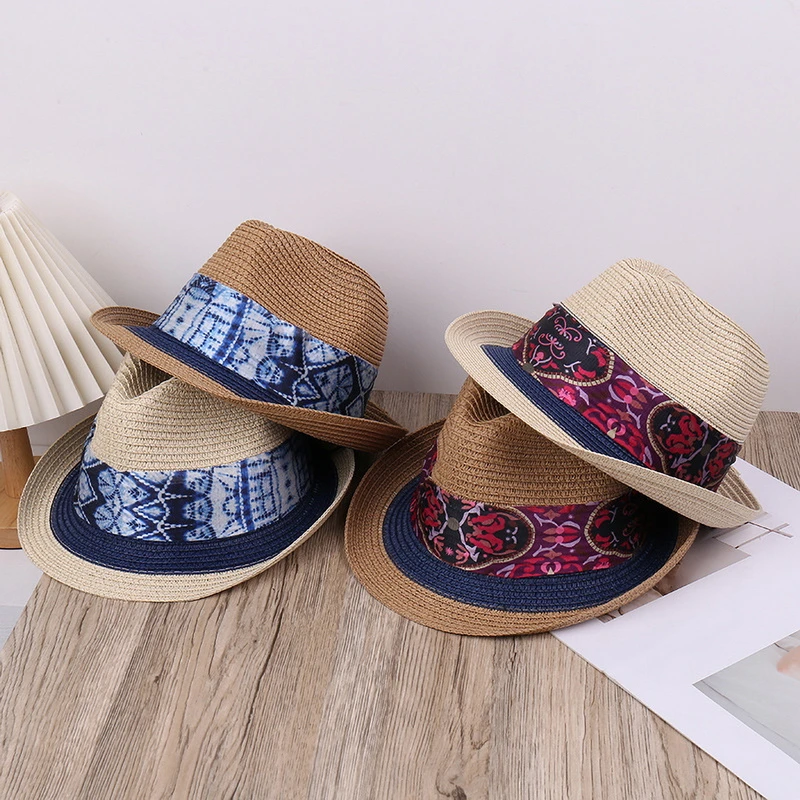 GEMVIE Short Brim Summer Ethnic Style Jazz Hats for Women Men Beach Gentleman Trilby Hat
GEMVIE Short Brim Summer Ethnic Style Jazz Hats for Women Men Beach Gentleman Trilby Hat