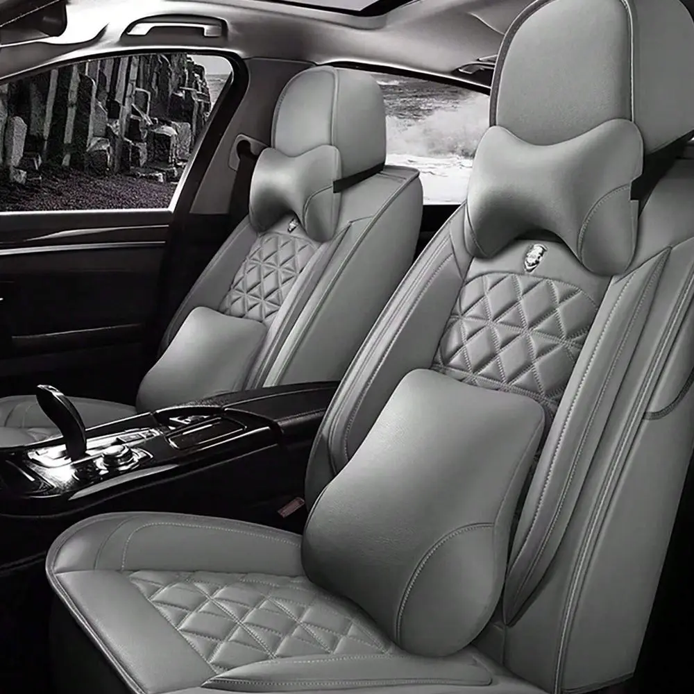 Faux Leather Car 5 Seat Covers Full Set Protector For SUV Sedan Truck, C0103
Faux Leather Car 5 Seat Covers Full Set Protector For SUV Sedan Truck, C0103