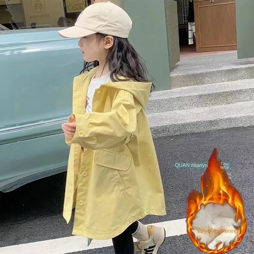 Autumn Kids Hooded Jackets for Girls Winter Velvet Windbreaker 2-14 Years Toddler Children Casual Outwear Coat Girls Long Jacket
Autumn Kids Hooded Jackets for Girls Winter Velvet Windbreaker 2-14 Years Toddler Children Casual Outwear Coat Girls Long Jacket