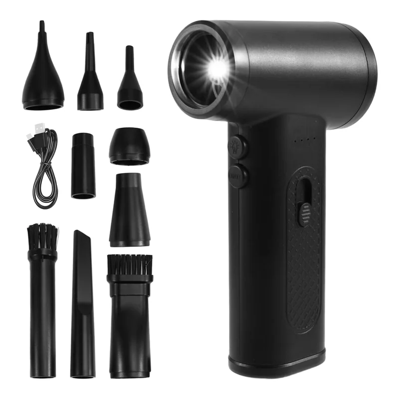 【Limited Time Offer】110000RPM 80W Electric Air Duster Mini Turbo Violent Fan Rechargeable Blower Super Strong Jet Dry Keyboard C
【Limited Time Offer】110000RPM 80W Electric Air Duster Mini Turbo Violent Fan Rechargeable Blower Super Strong Jet Dry Keyboard C