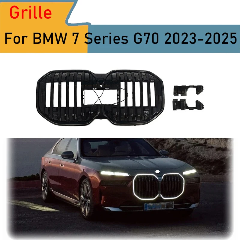 Для BMW 7 серии G70 G11 G12 2023-2025 I7 Решетка переднего бампера Решетка ABS M Спортивный комплект кузова Светодиодные DRL Дневные ходовые огни
Для BMW 7 серии G70 G11 G12 2023-2025 I7 Решетка переднего бампера Решетка ABS M Спортивный комплект кузова Светодиодные DRL Дневные ходовые огни