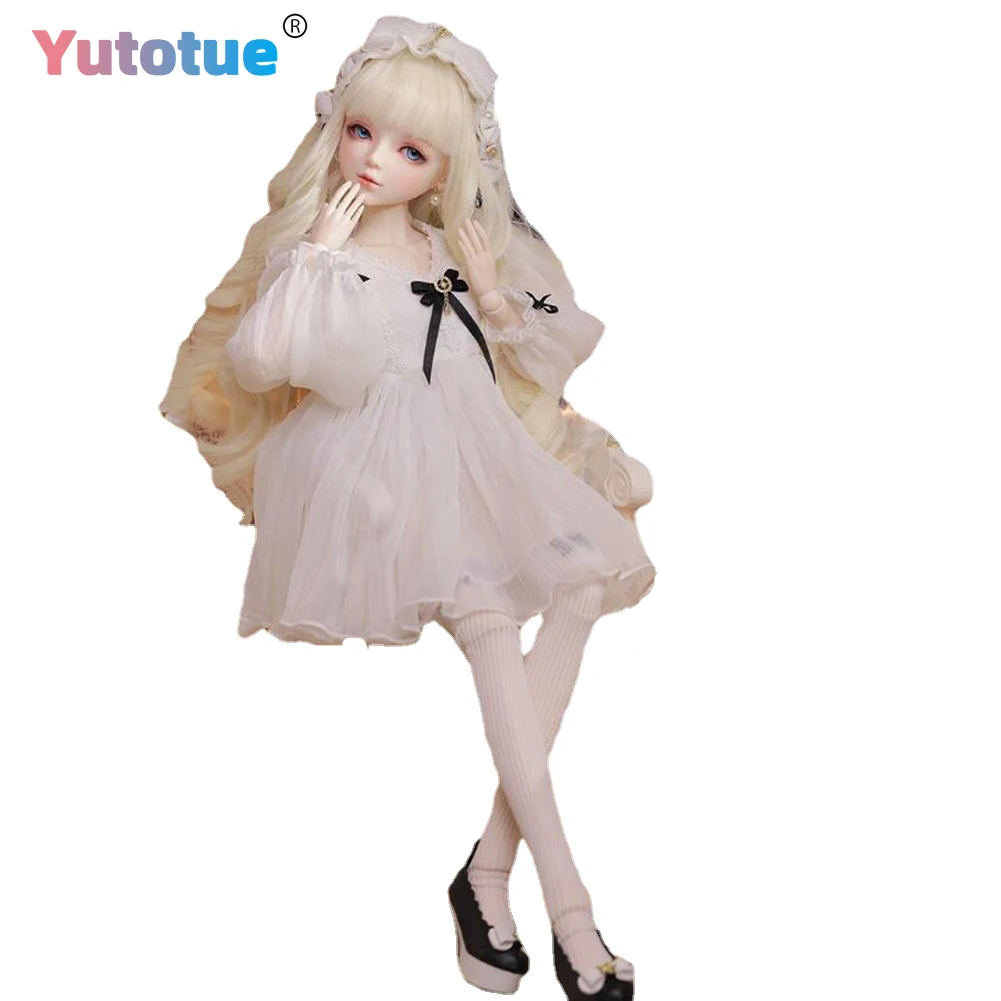 YUTOTUE 22 inch Height Girl Doll BJD Toy White Dress Socks Shoes Curly Hair Wig Removable Double Color Eyes
YUTOTUE 22 inch Height Girl Doll BJD Toy White Dress Socks Shoes Curly Hair Wig Removable Double Color Eyes