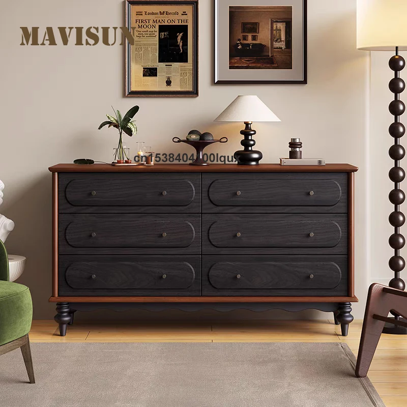 Retro French Style Large Storage Capacity Household One - Piece Living Room Rectangular Solid Wood Thickened Panels Side Cabinet
Retro French Style Large Storage Capacity Household One - Piece Living Room Rectangular Solid Wood Thickened Panels Side Cabinet
