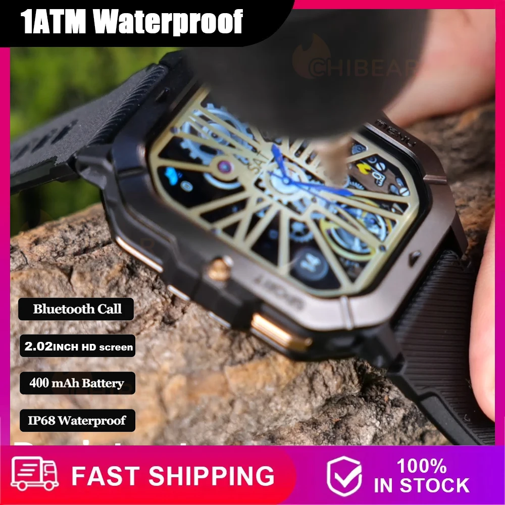 1ATM Waterproof Outdoor GPS Sports Smart Watch Men Women 2.02 inch Heart Rate Bluetooth Call Smartwatches Men For HUAWEI XIAOMI
1ATM Waterproof Outdoor GPS Sports Smart Watch Men Women 2.02 inch Heart Rate Bluetooth Call Smartwatches Men For HUAWEI XIAOMI