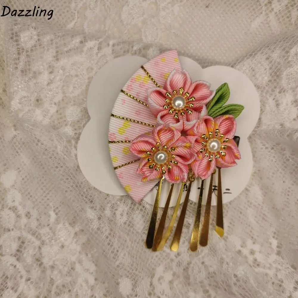 All-match Tassels Tassel Fan Hairpin Sakura Flower Japanese Kimono Headwear Ancient Style Hairpin Cloth Girls
All-match Tassels Tassel Fan Hairpin Sakura Flower Japanese Kimono Headwear Ancient Style Hairpin Cloth Girls