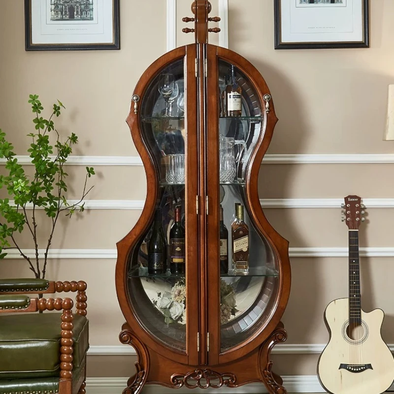 Cello display cabinet American living room retro high-end side cabinet
Cello display cabinet American living room retro high-end side cabinet