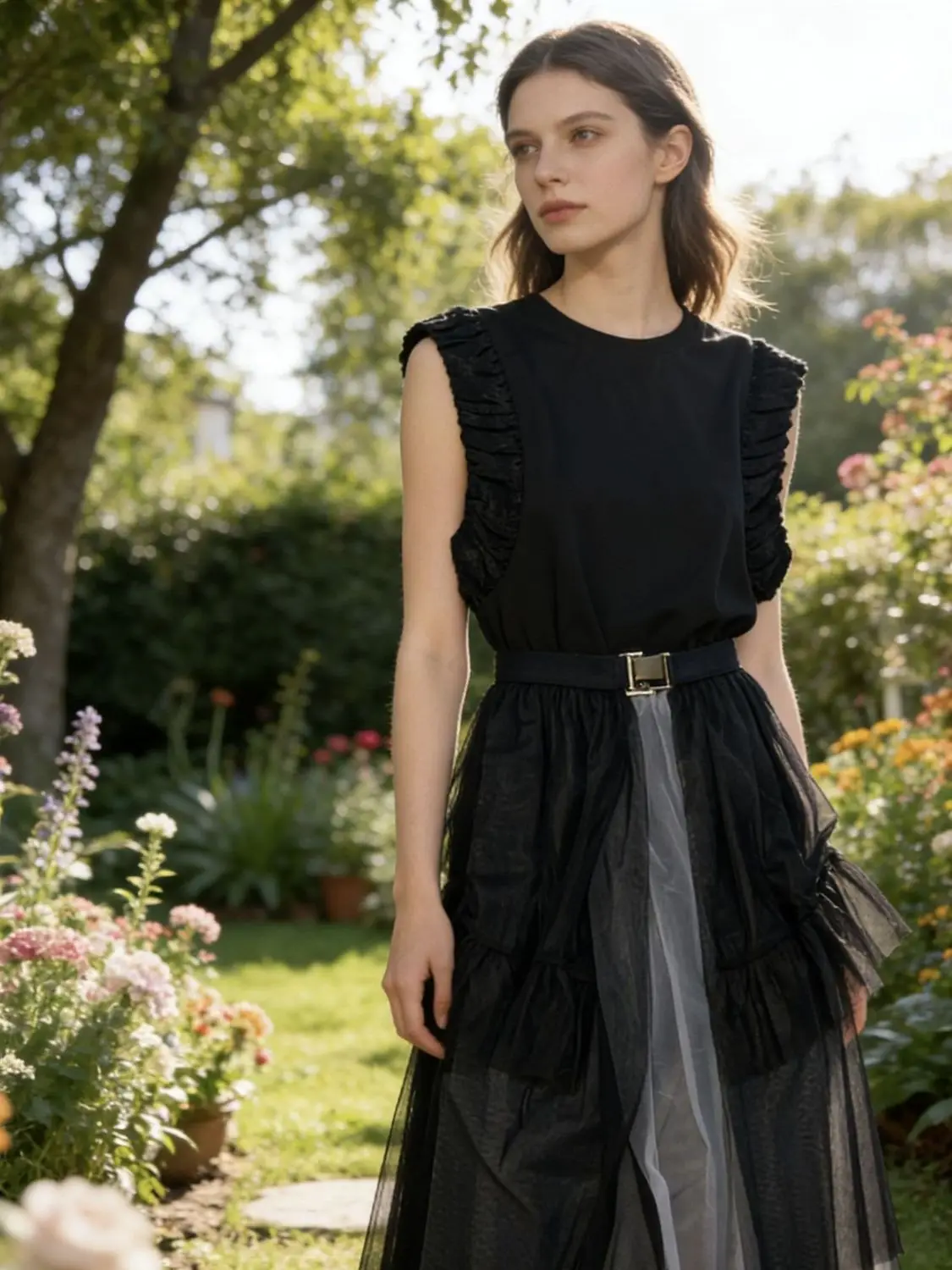 Black Lace Edge Set For Women'S Summer Elegant And Simple Top Paired With Commuting Long Skirt Two-Piece Set
Black Lace Edge Set For Women'S Summer Elegant And Simple Top Paired With Commuting Long Skirt Two-Piece Set