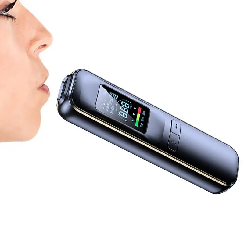 Alcohol Breathalyzer Portable Digital Breath Tester USB Rechargeable Contactless Instruments High-Definition Display Warning
Alcohol Breathalyzer Portable Digital Breath Tester USB Rechargeable Contactless Instruments High-Definition Display Warning