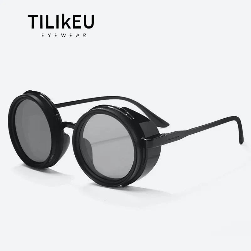 Polarized Adjustable Dimming Sunglasses Retro Round Frame Steampunk Designer Suitable for Outdoor Driving Fishing Sunglasses men
Polarized Adjustable Dimming Sunglasses Retro Round Frame Steampunk Designer Suitable for Outdoor Driving Fishing Sunglasses men