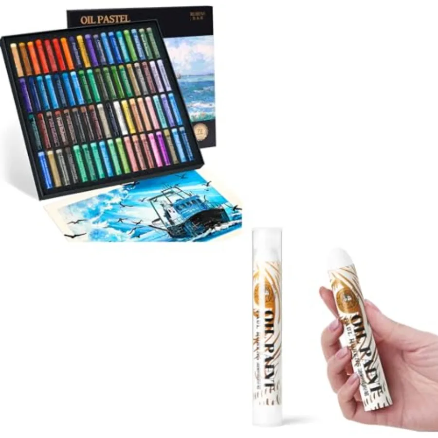 Oil Pastels for Artists, 72 Landscapes Colors Artist Soft Oil Pastel Set 60g Extra Large White Oil Pastels Set Pack of 2
Oil Pastels for Artists, 72 Landscapes Colors Artist Soft Oil Pastel Set 60g Extra Large White Oil Pastels Set Pack of 2