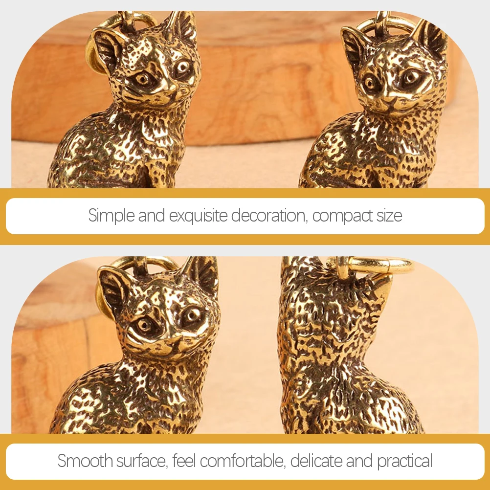 4 Pcs Brass Cat Pendant Charms Animal Hanging Decor Keychain Pendants Cute Keyring Vintage Ornaments
4 Pcs Brass Cat Pendant Charms Animal Hanging Decor Keychain Pendants Cute Keyring Vintage Ornaments