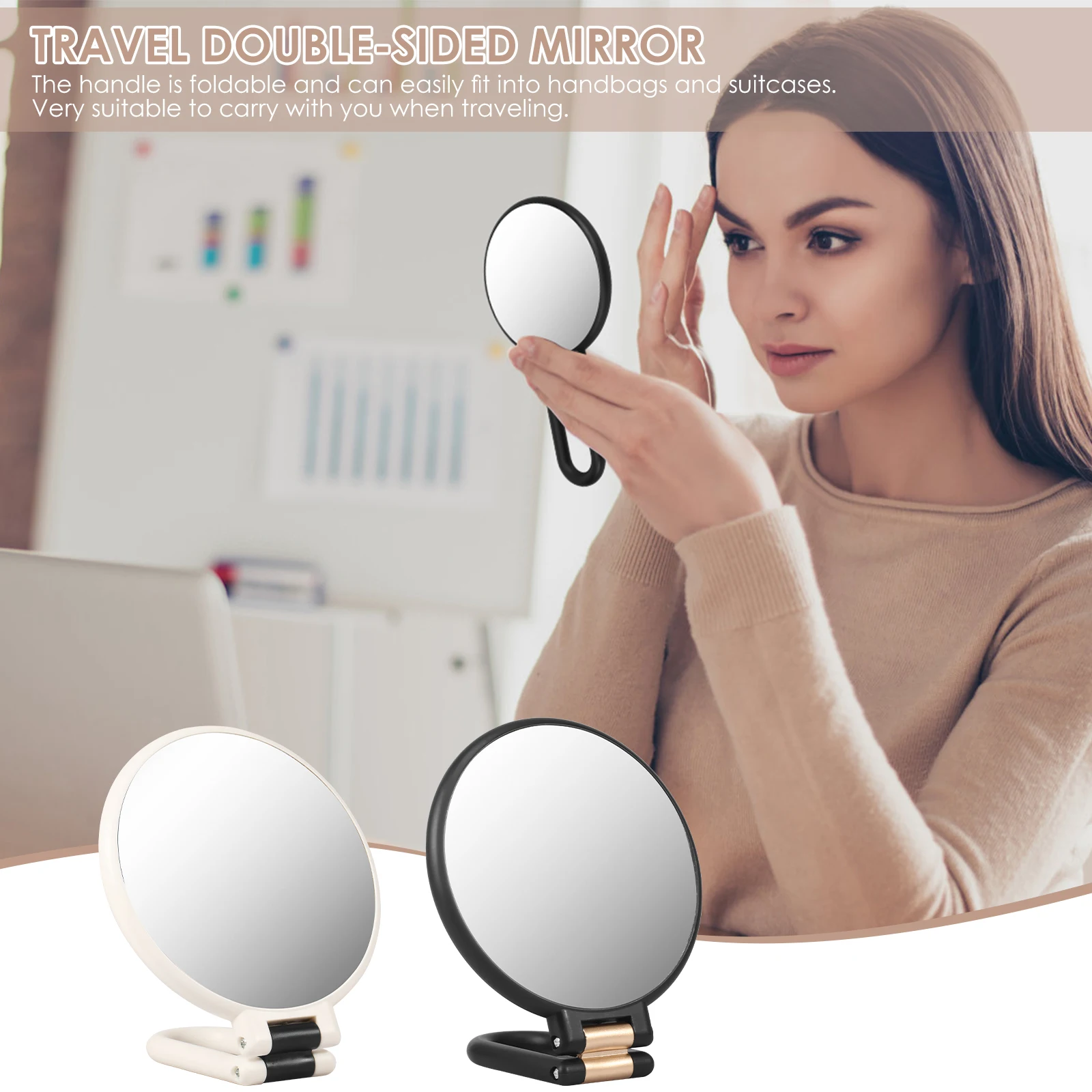 Hand Mirror with Folding Handle Double Sided Magnifying Mirror with 30X/1X Magnification Portable Makeup Mirror for Women
Hand Mirror with Folding Handle Double Sided Magnifying Mirror with 30X/1X Magnification Portable Makeup Mirror for Women