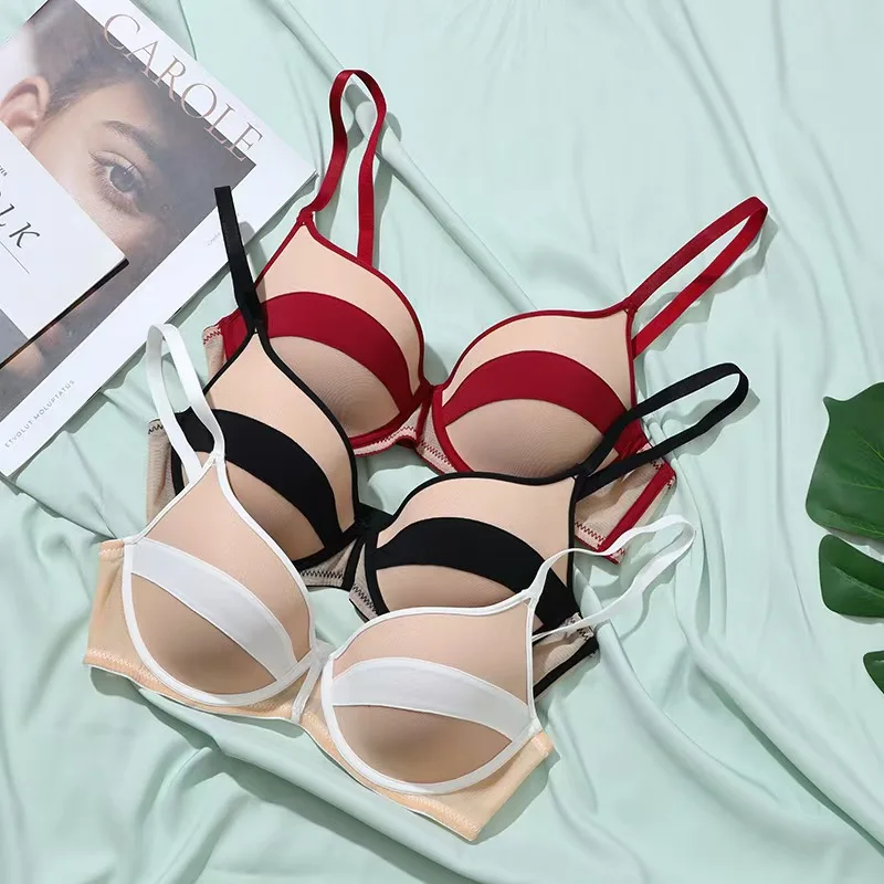 Женское нижнее белье, небольшая грудь, пуш-ап, антипровисающий бесшовный бюстгальтер, регулируемый тонкий бюстгальтер с цветными блоками
Женское нижнее белье, небольшая грудь, пуш-ап, антипровисающий бесшовный бюстгальтер, регулируемый тонкий бюстгальтер с цветными блоками
