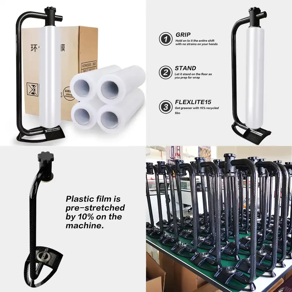 Factory Direct Hot Sale Metal Base Telescopic Button Designs Shrink Wrap Dispenser Holder Portable Hand Stretch Wrapping Tool
Factory Direct Hot Sale Metal Base Telescopic Button Designs Shrink Wrap Dispenser Holder Portable Hand Stretch Wrapping Tool