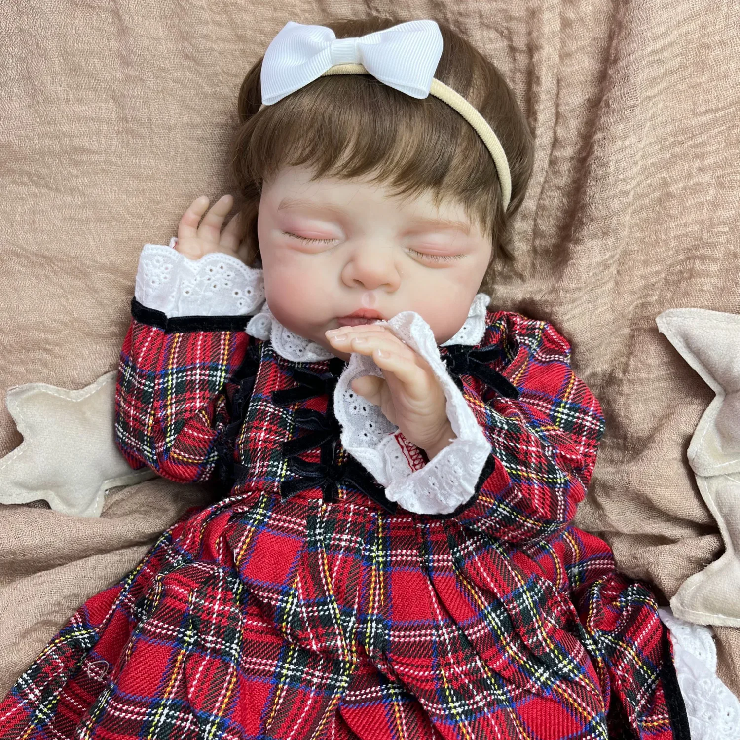 BZDOLL 48 CM 3D-Paint With Visible Veins Reborn Baby Asleep Doll Toy with Full Vinyl Body Lifelike Birthday Gift Play House Toy
BZDOLL 48 CM 3D-Paint With Visible Veins Reborn Baby Asleep Doll Toy with Full Vinyl Body Lifelike Birthday Gift Play House Toy
