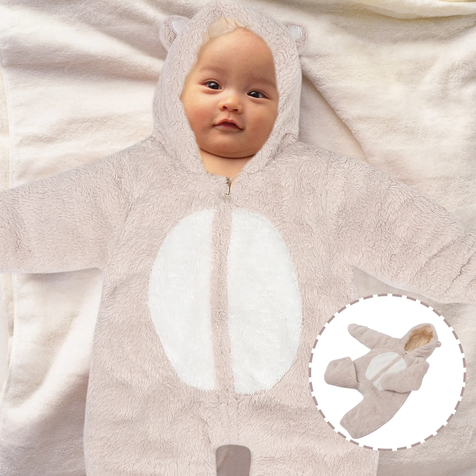 Breathable Infant Rompers Jumpsuit for Baby Keep Warm Clothes Creative Grey Winter Wear Soft Comfortable Floor Walking Playing
Breathable Infant Rompers Jumpsuit for Baby Keep Warm Clothes Creative Grey Winter Wear Soft Comfortable Floor Walking Playing