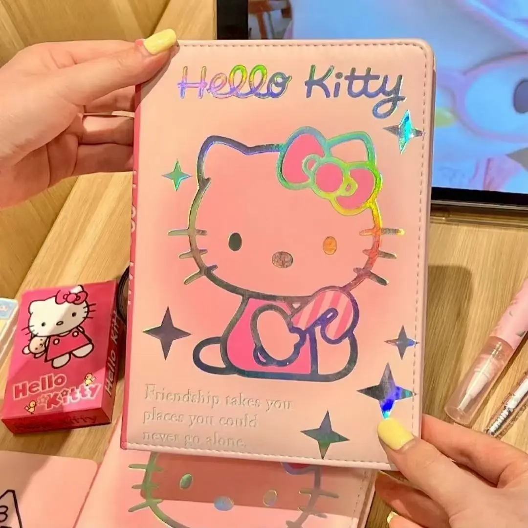 Anime Sanrio Hello Kitty KT Cat Page A6 Notebook Leather Cute Cartoon Notepad Student Diary Books Stationery Accessory Gifts
Anime Sanrio Hello Kitty KT Cat Page A6 Notebook Leather Cute Cartoon Notepad Student Diary Books Stationery Accessory Gifts
