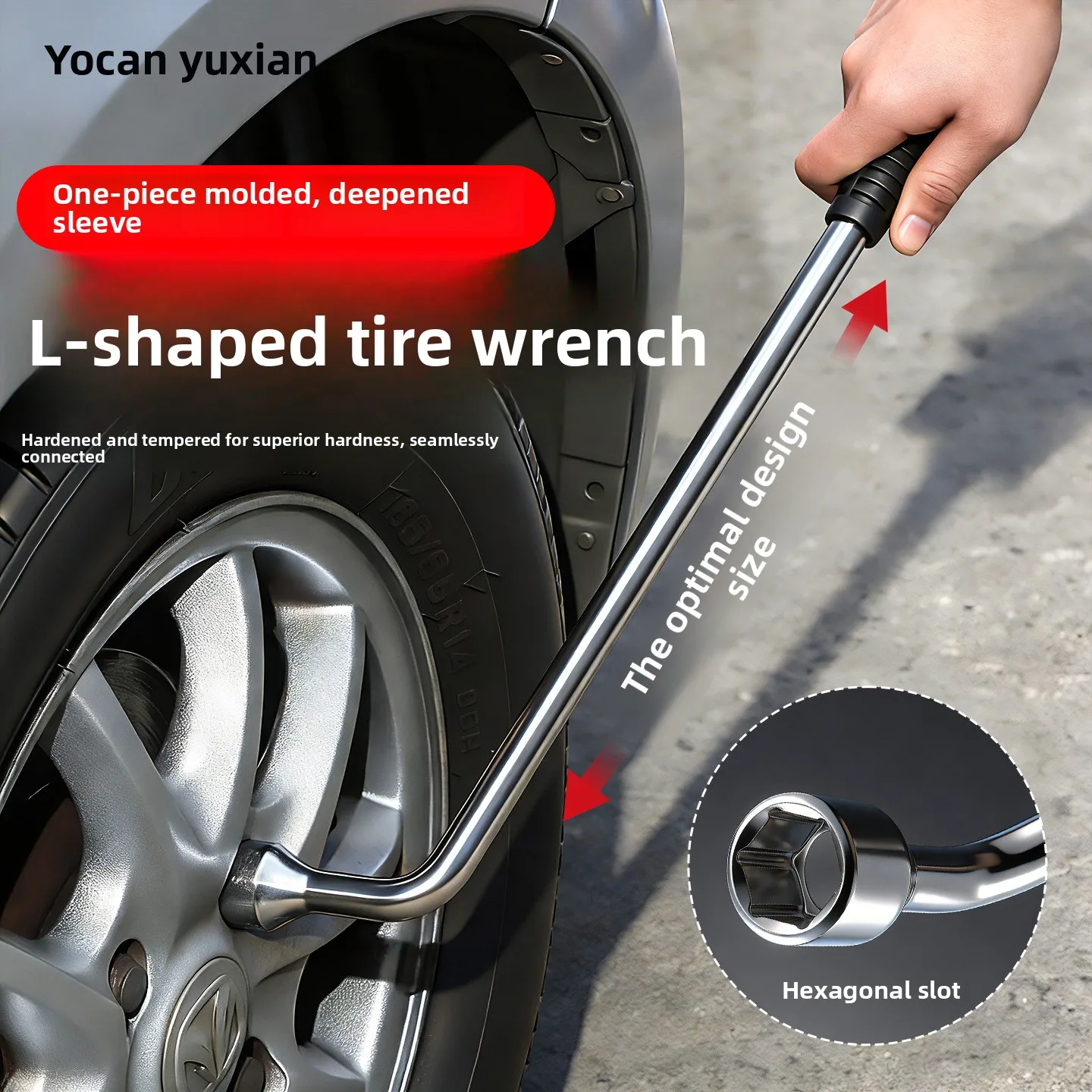 Extendable Lug Wrench Set 17-23mm Telescopic Tire Changing Tool Kit Labor-Saving Bent Rod Socket Wrench for Car Wheel Repair
Extendable Lug Wrench Set 17-23mm Telescopic Tire Changing Tool Kit Labor-Saving Bent Rod Socket Wrench for Car Wheel Repair