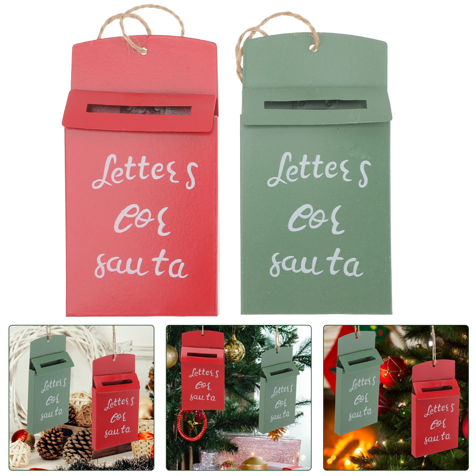 2Pcs Christmas Mailbox Ornament Hanging Decor for Xmas Tree Premium Pendant Festive Party Prop Lovely Holiday Home Decoration
2Pcs Christmas Mailbox Ornament Hanging Decor for Xmas Tree Premium Pendant Festive Party Prop Lovely Holiday Home Decoration