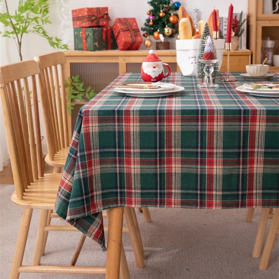 Christmas Green Plaid Tablecloth Polyester Cotton Tablecloths Dustproof Table Top Cover,for Home Party Birthday Decor
Christmas Green Plaid Tablecloth Polyester Cotton Tablecloths Dustproof Table Top Cover,for Home Party Birthday Decor