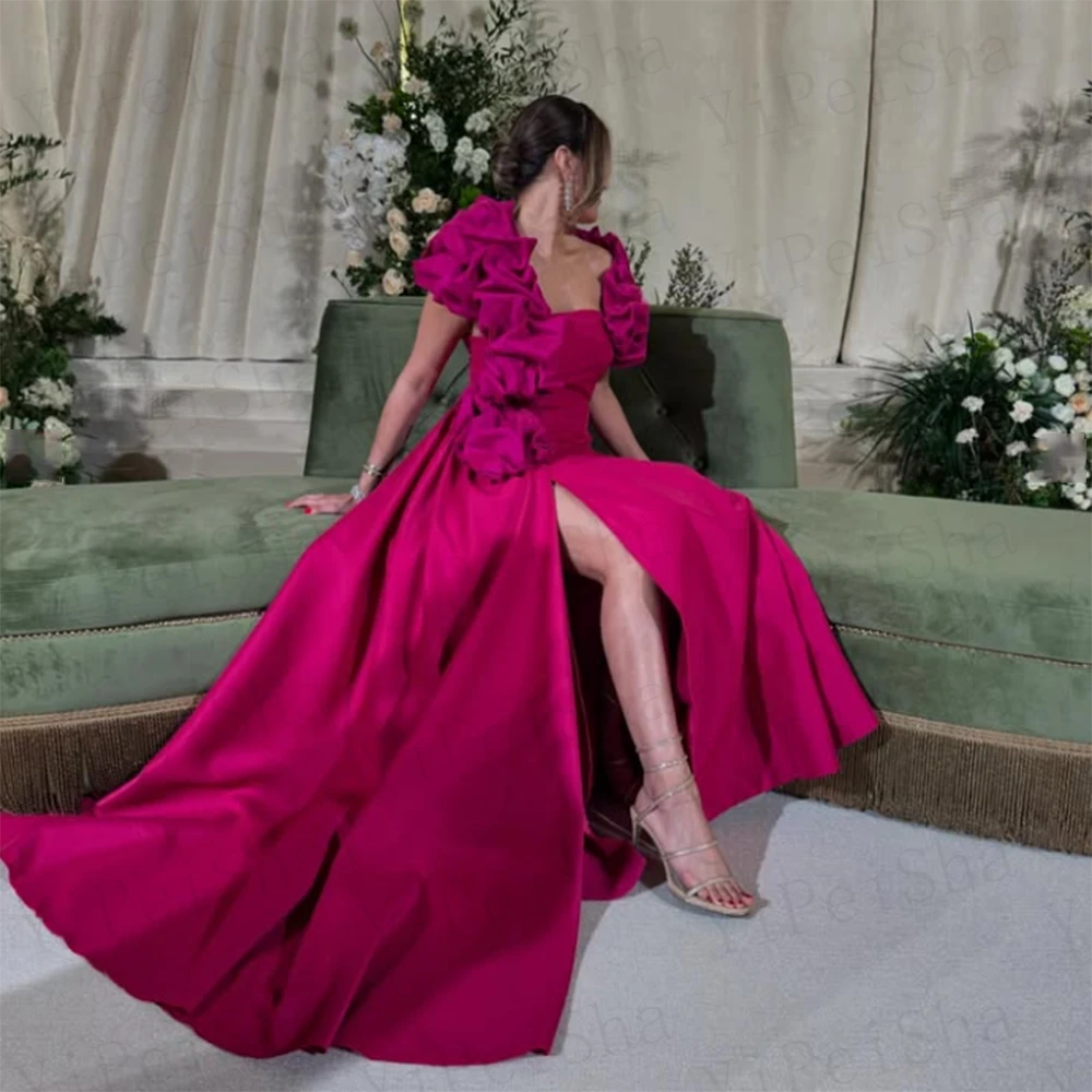 Customized Mermaid Prom Dresses Floor-length Off The Shoulder Sleeveless Evening Gown Fashion Side Split Draped Party Gown
Customized Mermaid Prom Dresses Floor-length Off The Shoulder Sleeveless Evening Gown Fashion Side Split Draped Party Gown