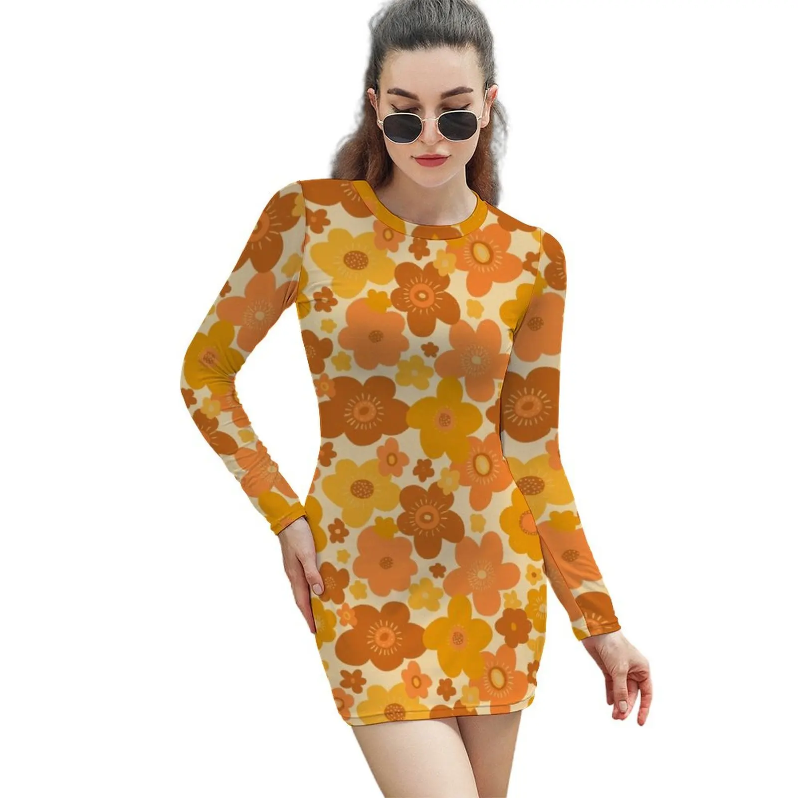 Groovy 70s Retro Vintage Floral Pattern Long-Sleeved Sheath Dress Dress for girls Dance dresses prom dresses 2024
Groovy 70s Retro Vintage Floral Pattern Long-Sleeved Sheath Dress Dress for girls Dance dresses prom dresses 2024