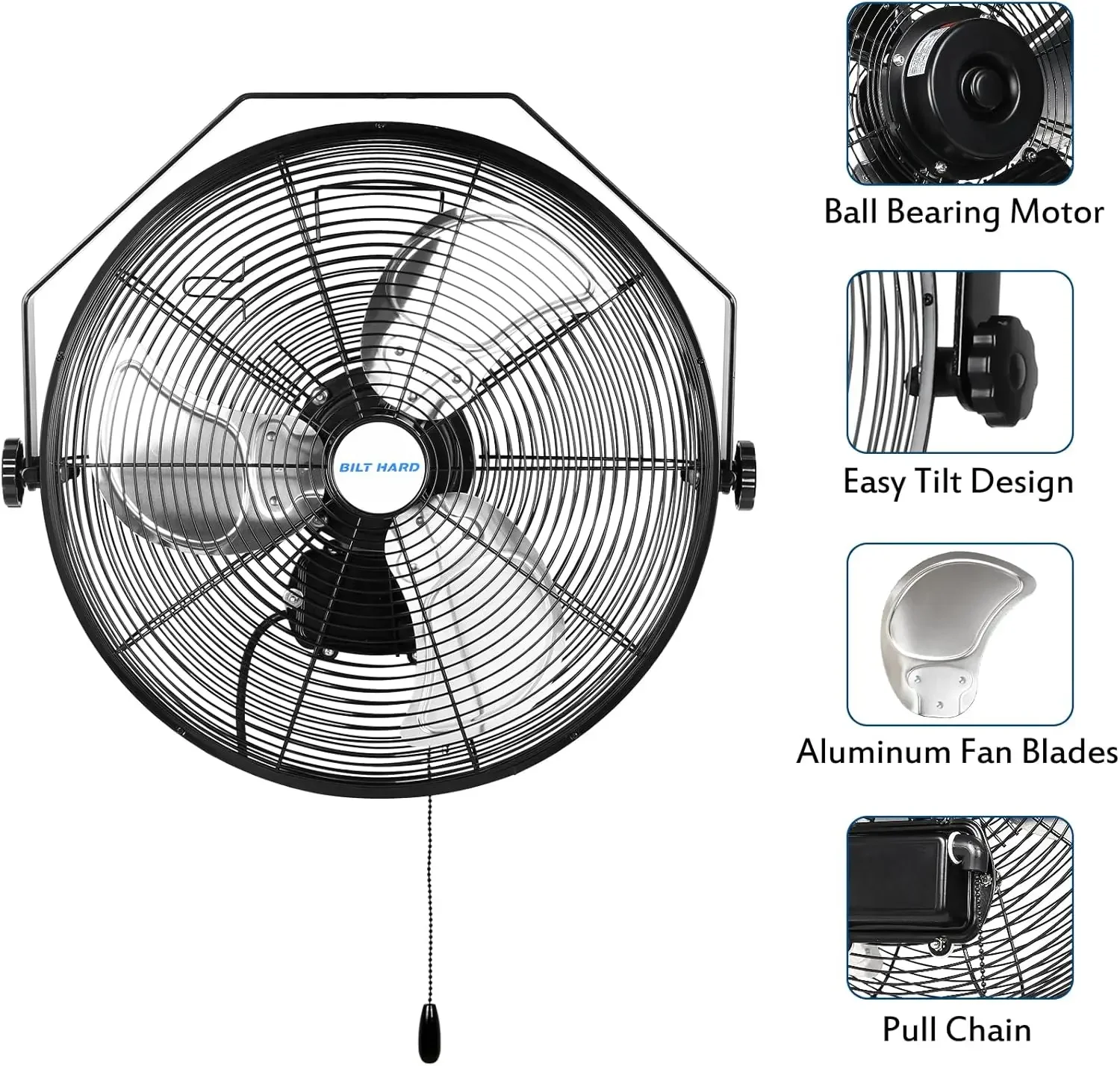 5400 CFM 20 in. Outdoor Wall Mount Fan, 3-Speed Waterproof Wall Fan Industrial Grade High Velocity Outdoor Fans for Patio
5400 CFM 20 in. Outdoor Wall Mount Fan, 3-Speed Waterproof Wall Fan Industrial Grade High Velocity Outdoor Fans for Patio