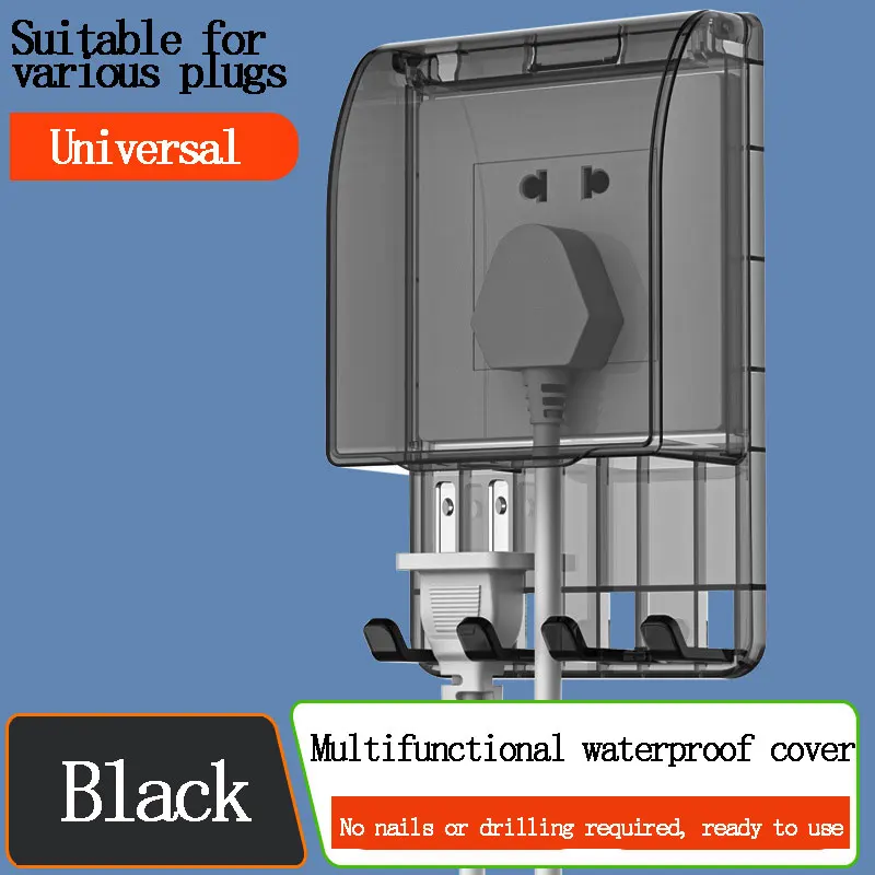 86 Type Bathroom Bathroom Switch Waterproof Box Sticky Socket Waterproof Cover Kitchen Plug Panel Protective Cover With Hook
86 Type Bathroom Bathroom Switch Waterproof Box Sticky Socket Waterproof Cover Kitchen Plug Panel Protective Cover With Hook