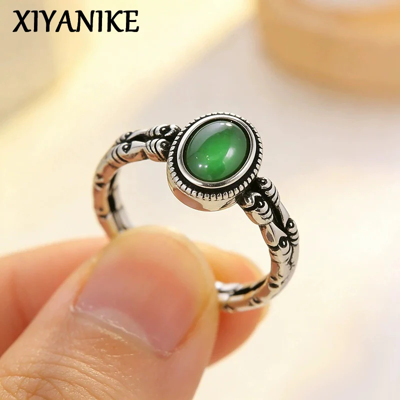 XIYANIKE Retro Geometric Green Zircon Adjustable Finger Rings For Women Girl Fashion New Jewelry Gift Party Birthday кольцо
XIYANIKE Retro Geometric Green Zircon Adjustable Finger Rings For Women Girl Fashion New Jewelry Gift Party Birthday кольцо