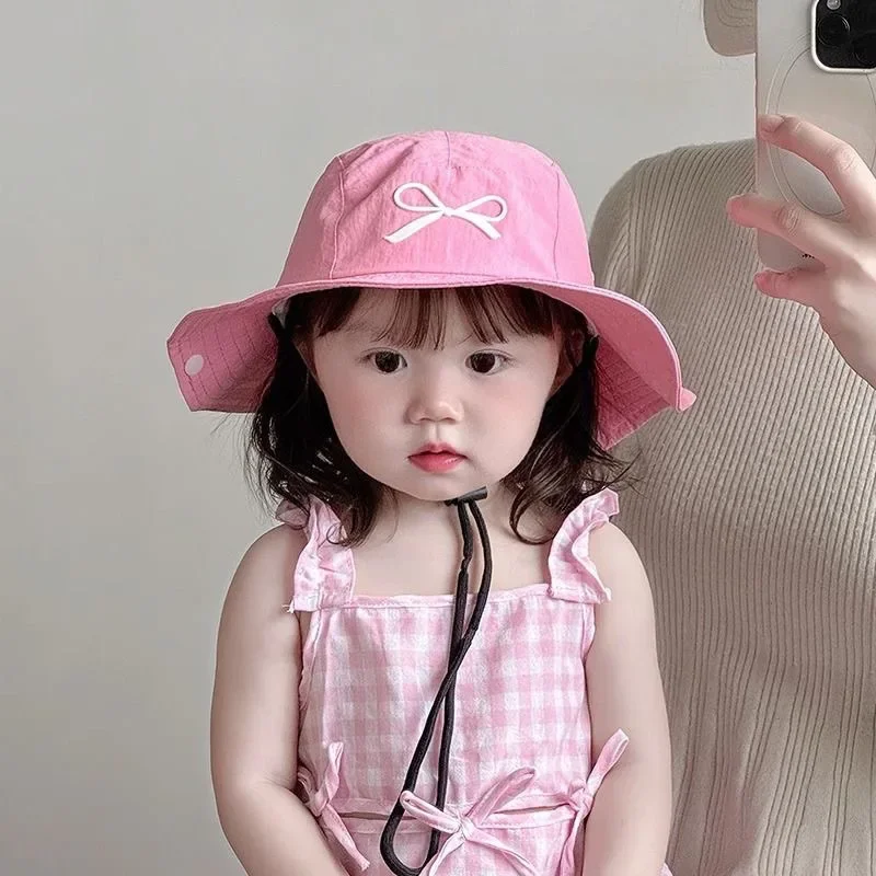 Bow Embroidered Baby Bucket Hat Summer Sunscreen Kids Boys Girls Panama Cap Solid Color Quick Drying Children Fisherman Hats
Bow Embroidered Baby Bucket Hat Summer Sunscreen Kids Boys Girls Panama Cap Solid Color Quick Drying Children Fisherman Hats