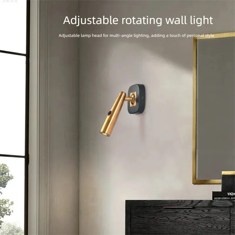 LED Wall Sconce Bedside Lamp AC90-260V Modern Minimalist Hotel Apartment Home Use With Switch Adjustable Reading Light Downlight
LED Wall Sconce Bedside Lamp AC90-260V Modern Minimalist Hotel Apartment Home Use With Switch Adjustable Reading Light Downlight