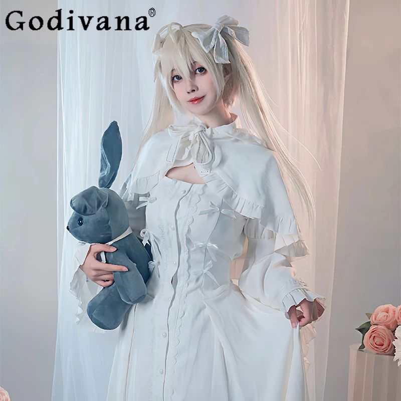 Spring Cos Girl Cos Dress for Women Two Dimensional Party Anime Dress Female Bow Headwear White Princess Dress Set
Spring Cos Girl Cos Dress for Women Two Dimensional Party Anime Dress Female Bow Headwear White Princess Dress Set