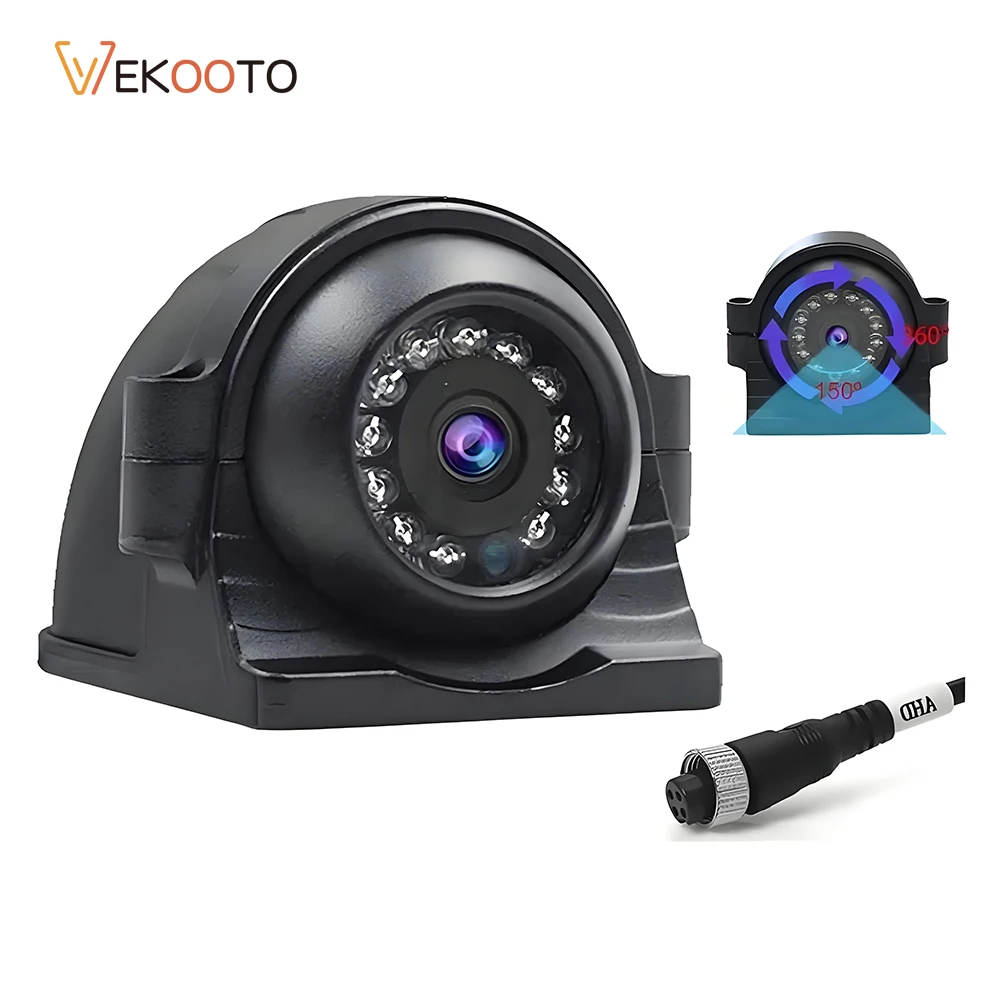 1080P AHD Side View Backup Camera 12V 4 Pin 12 LED IR Night Vision IP68 Waterproof Reverse Camera for Bus Truck RV Van
1080P AHD Side View Backup Camera 12V 4 Pin 12 LED IR Night Vision IP68 Waterproof Reverse Camera for Bus Truck RV Van
