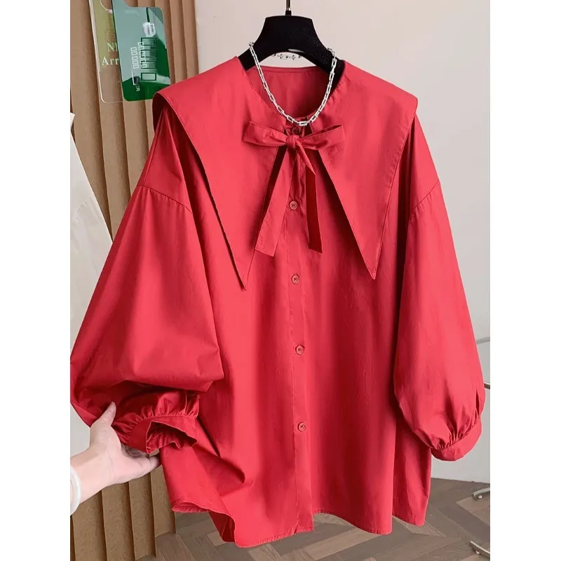 plus Size Women's irt Loose Midi Length Doll Collar Spring Autumn New Sle Comfortable Breathable Long Sve Faionable
plus Size Women's irt Loose Midi Length Doll Collar Spring Autumn New Sle Comfortable Breathable Long Sve Faionable