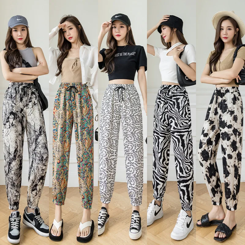 Summer Women Ink Tie Dye Leggings Elastic High Waist Straight Pant Ice Silk Casual Trousers
Summer Women Ink Tie Dye Leggings Elastic High Waist Straight Pant Ice Silk Casual Trousers