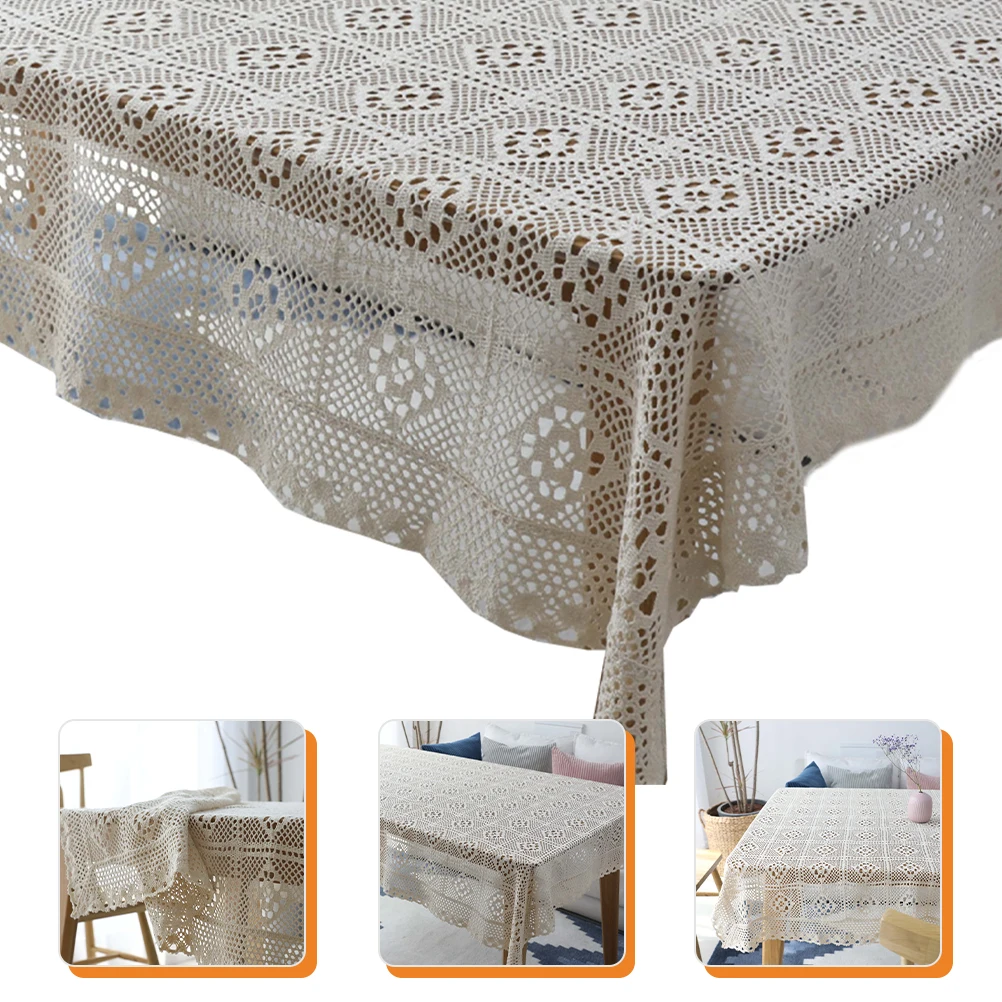 Crochet Tablecloth Hollow Weaving Decorative Polyester Table Cover Romantic Picnic Buffet Party Tablecloth Kitchen Table Runner
Crochet Tablecloth Hollow Weaving Decorative Polyester Table Cover Romantic Picnic Buffet Party Tablecloth Kitchen Table Runner