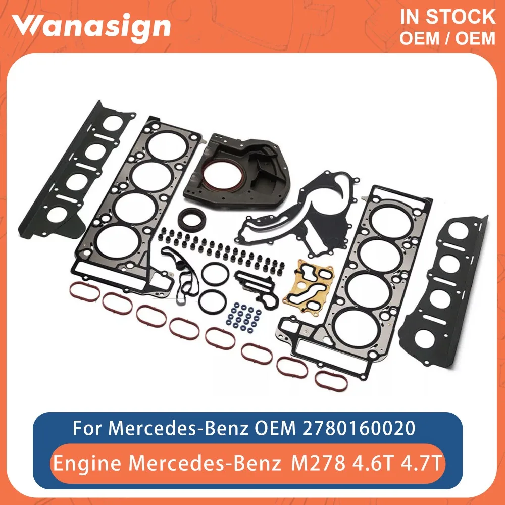 Engine Cylinder Head Gasket Kit Fit 4.6 4.7 T For Mercedes-Benz 278 M278 GLS550 S500 W221 W166 ML500 4.6T 4.7T V8 GAS 11-19
Engine Cylinder Head Gasket Kit Fit 4.6 4.7 T For Mercedes-Benz 278 M278 GLS550 S500 W221 W166 ML500 4.6T 4.7T V8 GAS 11-19