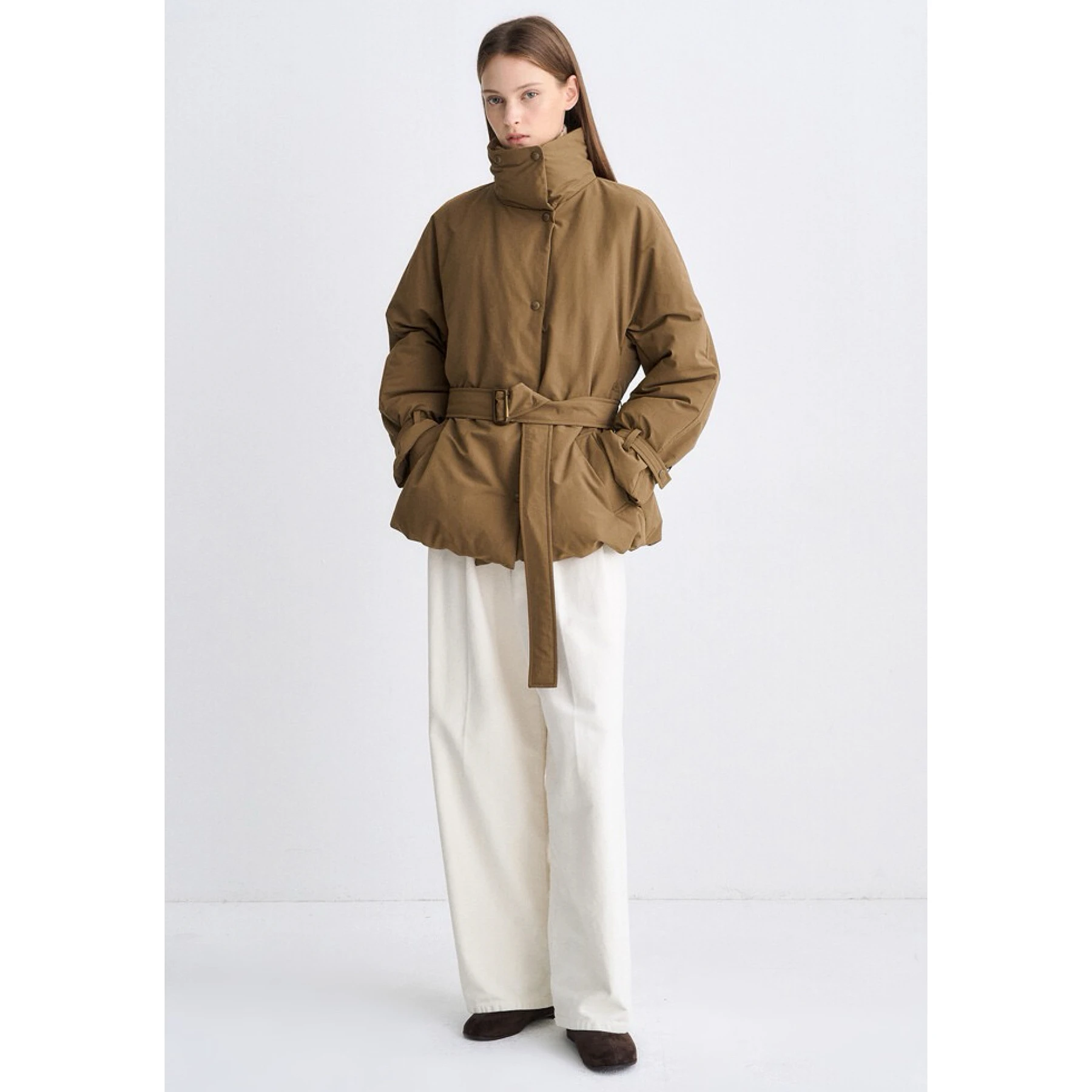 Женское стеганое пальто Jaet Faion в Корейском стиле с воротником-стойкой и поясом, теплая повседневная верхняя одежда, пальто
Женское стеганое пальто Jaet Faion в Корейском стиле с воротником-стойкой и поясом, теплая повседневная верхняя одежда, пальто