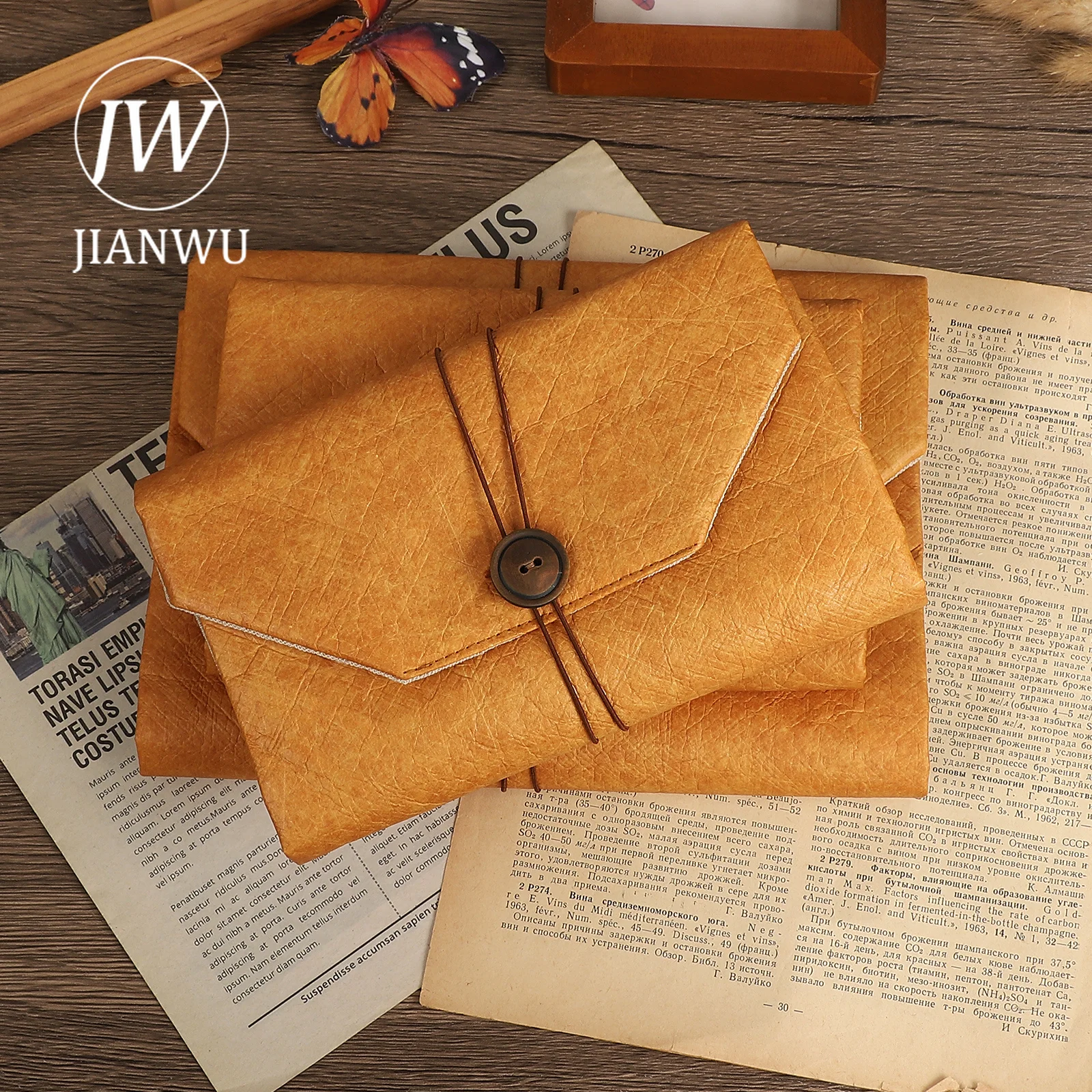JIANWU A5/A6 Vintage Dupont Envelope Cover Material Collage Loose-leaf Notebook Creative DIY Journal Student Supplies Stationery
JIANWU A5/A6 Vintage Dupont Envelope Cover Material Collage Loose-leaf Notebook Creative DIY Journal Student Supplies Stationery