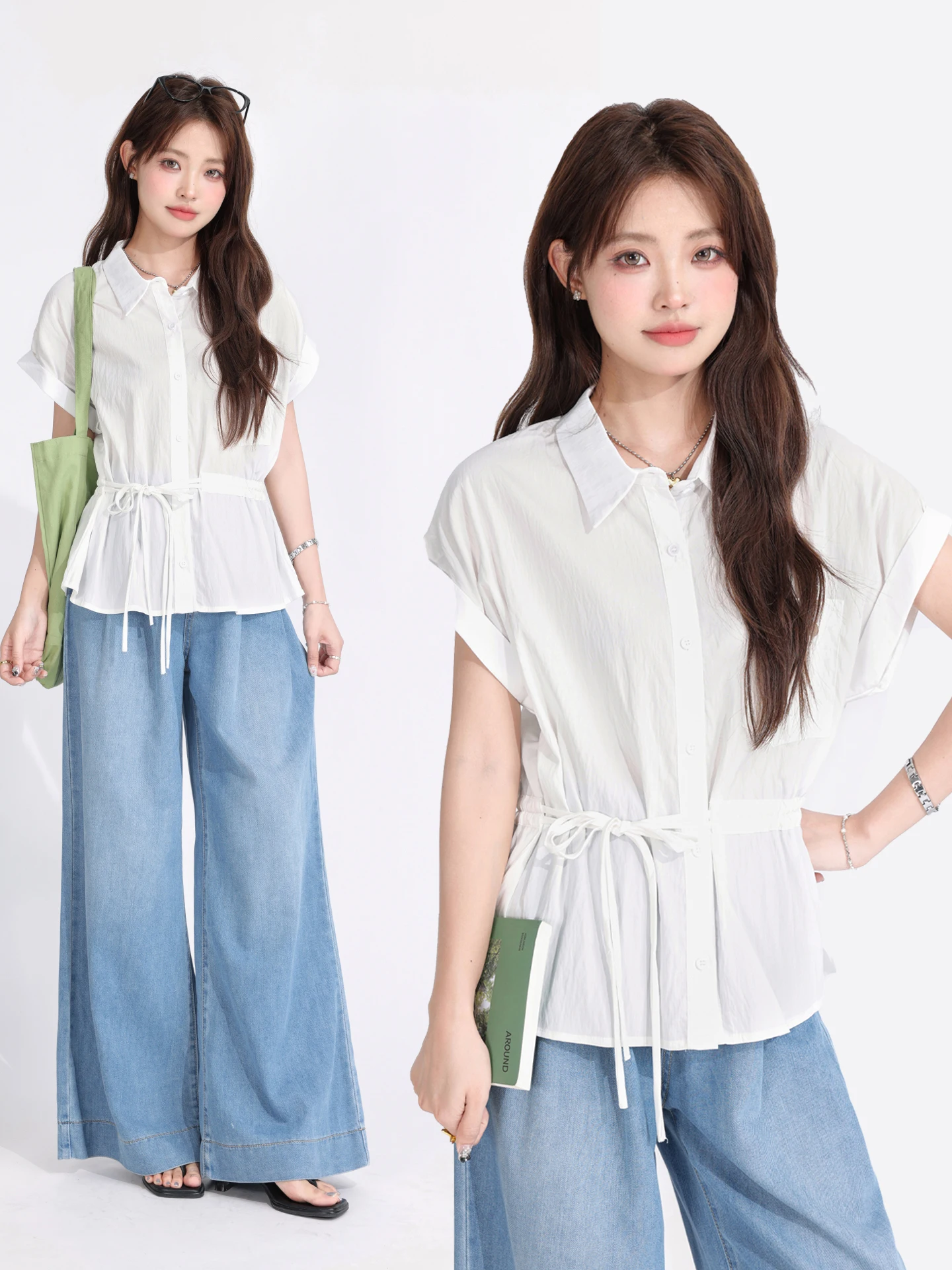 Chic Short Sleeve Shirt Casual Commute Style Korean Version Loose Fit Breathable Skin-Friendly Summer Fashion Top
Chic Short Sleeve Shirt Casual Commute Style Korean Version Loose Fit Breathable Skin-Friendly Summer Fashion Top