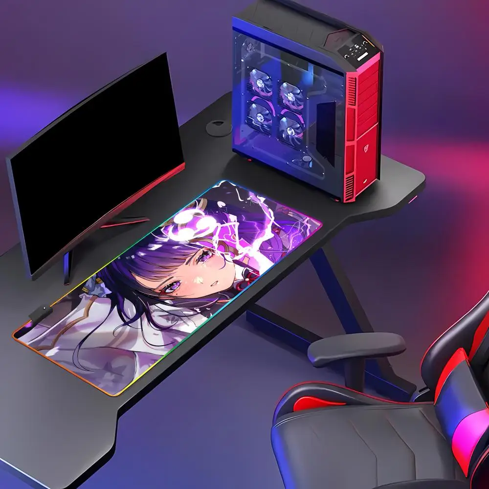 RGB New Pretty Raiden Shogun Mouse Pad Gaming Accessories PC Genshin Impact Desk Mat Laptop Kawaii HYBXAXC Girl Keyboard Mat
RGB New Pretty Raiden Shogun Mouse Pad Gaming Accessories PC Genshin Impact Desk Mat Laptop Kawaii HYBXAXC Girl Keyboard Mat