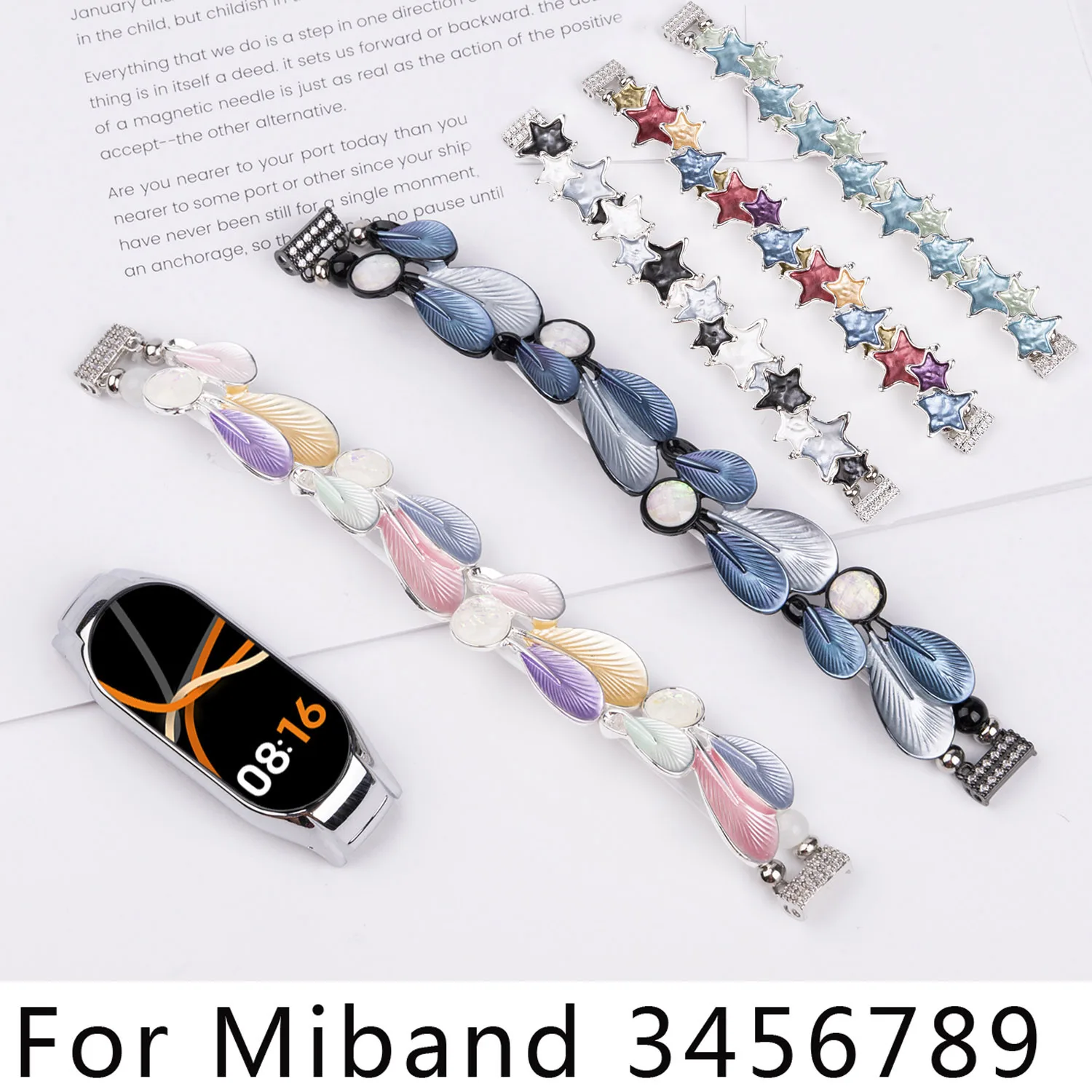 Women Feather Watch Strap Case for Xiaomi Band 9 8 7 6 5 4 3 Protect Frame Jewelry Star Wirstband For MiBand 9 Bracelet
Women Feather Watch Strap Case for Xiaomi Band 9 8 7 6 5 4 3 Protect Frame Jewelry Star Wirstband For MiBand 9 Bracelet